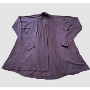 Active Life Womens Medium Open Front Modal Cardigan Plum Purple
